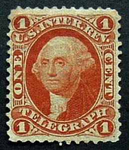 USA, Scott R4c, 1 cent Telegraph, Unused