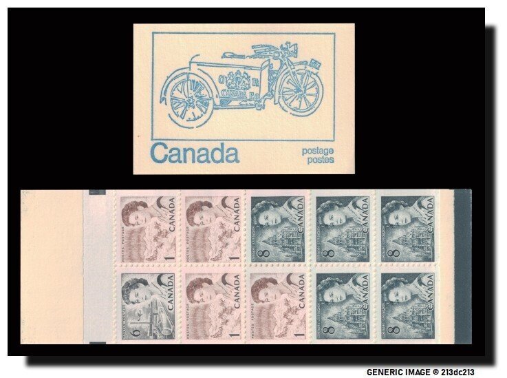 CANADA # BK71d Type IV - Black sealing - MF - OP4 - MNH - 9/10 - Motocycle 1923