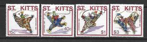 ST KITTS  215-218 MNH CARNIVAL CLOWNS SET 1987