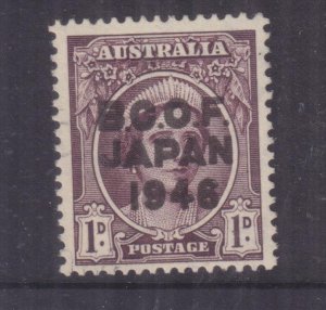 AUSTRALIA, BCOF, JAPAN, 1946 1d. Queen, mint no gum.