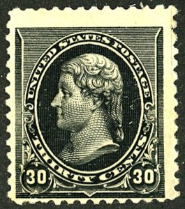 U.S. #228 MINT OG HR CENTER THIN