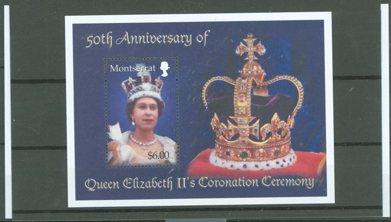 Montserrat #1077/1078  Souvenir Sheet (Queen)