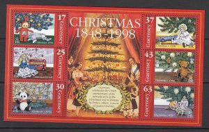 Guernsey 1998 Christmas Set,   miniature Sheet mint NHM