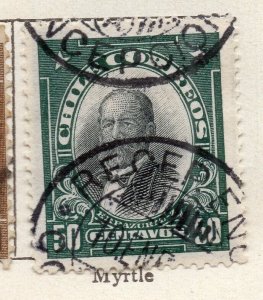 Chile 1911 Early Issue Fine Used 50c. NW-11446