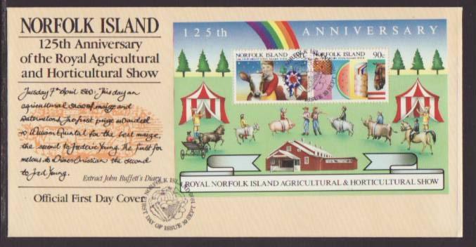 Norfolk Island 372a Anniversary 1985 U/A FDC 