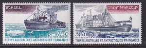 French Southern and Antarctic Territories C62-C63 Ships MNH VF