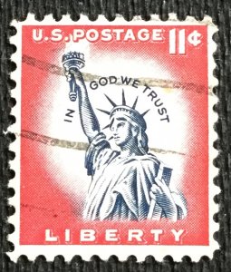 US #1044A Used Single Statue of Liberty SCV $.25