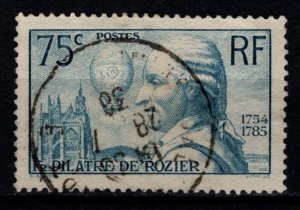 France 1936 150th Death Anniv. of Pilatre de Rozier, 75c [Used]