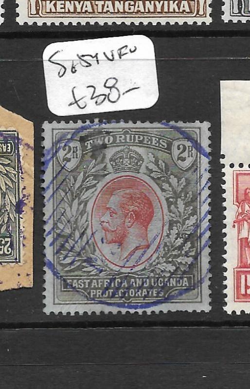 EAST AFRICA  AND  UGANDA  (P0609B) KGV  2R SG 54 PARCEL CANCEL VFU