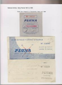 O) 1958 URUGUAY, PASSAGE TICKET AND LUGGAGE CONTROL, FROM SAN GREGORIO TO TACUAR