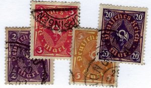 Germany SC#150-151, 153, 155 Used F-VF...Grab a Bargain!