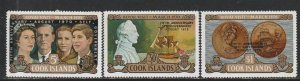 1970 Cook Islands - Sc 284-6 - MH VF - 3 single - Royal Visit