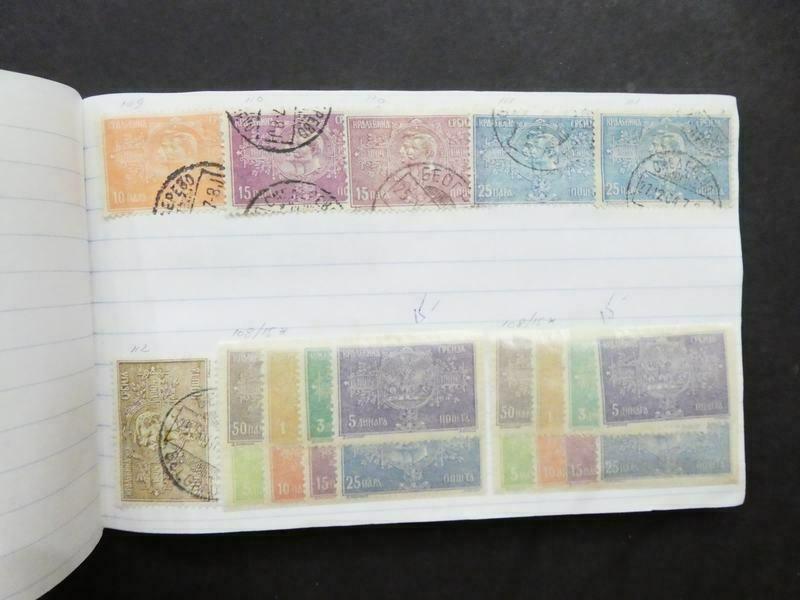 EDW1949SELL : SERBIA Neat Old Time collection on approval pages with many Better