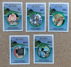 Cocos Islands 1993 Education, MNH. Scott 278-282, CV $9.30