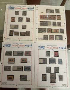 Canal Zone Collection of 51 Specimen Stamps ex Fekete P5015