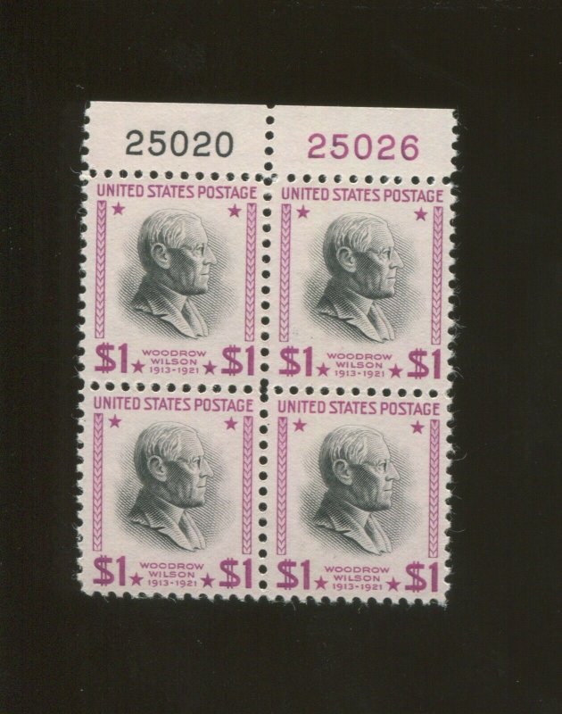 United States Postage Stamp #832g MNH Plate No. 25020 25026 Block of 4
