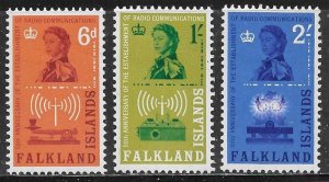 Falkland Islands Scott #'s 143 - 145 MH