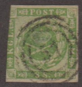 Denmark Scott #5 Stamp - Used Single