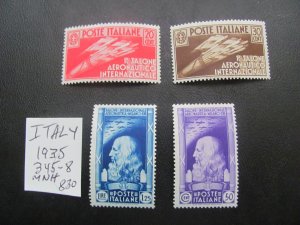 ITALY 1935 MNH SC 345-348 SET  VF/XF $830 (154)