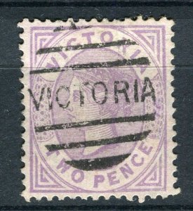 AUSTRALIA; Victoria 1880s classic QV issue used 2d. value fair Postmark