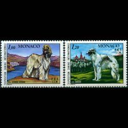 MONACO 1978 - Scott# 1126-7 Dogs Show-Hounds Set of 2 NH