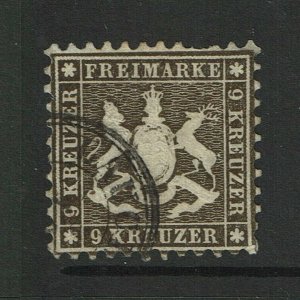 Wurttemberg SC# 39b, Used, very minor toning, back stamped - S14963