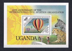 Uganda #426  MNH 1984 sheet civil aviation organisation
