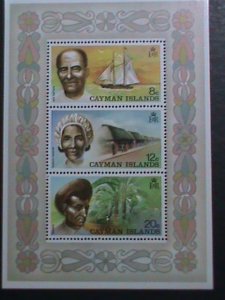 CAYMAN ISLANDS 1974-SC#351a SEA CAPTAINS & SHIPS MNH S/S WE SHIP TO WORLDWIDE