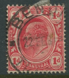 STAMP STATION PERTH Transvaal #282 Used KEVII 1905-10 Wmk 3 Multi Crown and CA