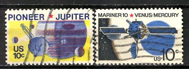 USA; 1975: Sc. # 1556-1557: O/Used Cpl. Set