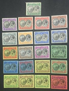 MOMEN: DOMINICA SG #71-91 1923-33 MINT OG H LOT #60384