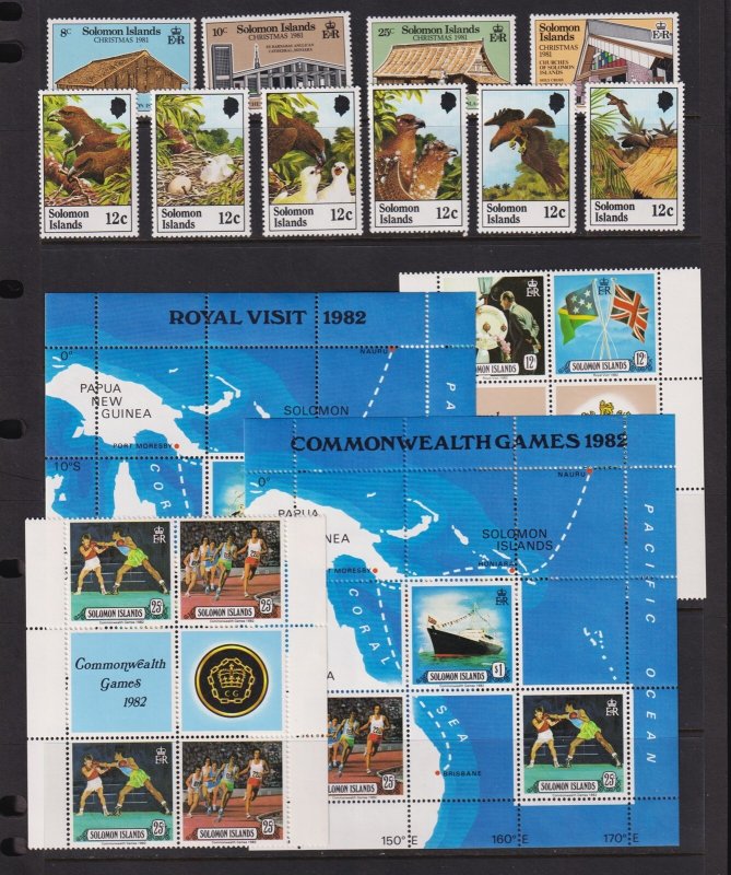 Solomon Islands - Mint sets and souvenir sheets - see 2 scans