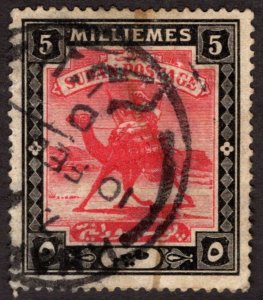 1903, Sudan5M, Used, Sc 22
