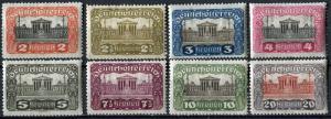 Austria; 1919: Sc. # 219-226: *+/MLH Cpl. Set