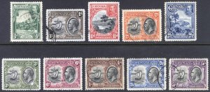 Grenada 1934 1/2d-5/- GV Pictorial Scott 114-123 SG 135-144 VFU Cat $98