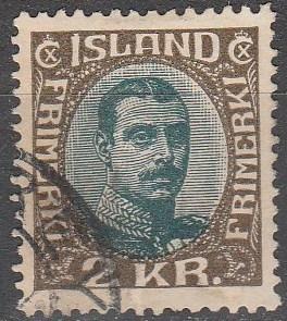 Iceland  #127 F-VF Used  CV $37.50 (D3843)