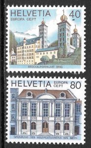 SWITZERLAND 1978 EUROPA Set Sc 657-658 MNH