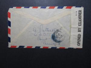 Trinidad 1943 Port Fortin Censor Cover to British Guiana  - Z10707