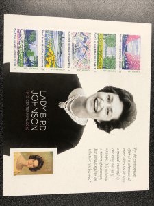 US 4716 LADY BIRD JOHNSON Sheet of 6 FOREVER STAMPS Mint Never Hinged