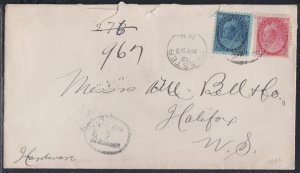 Canada - May 23, 1902 Ester, NS Domestic Registered Cover