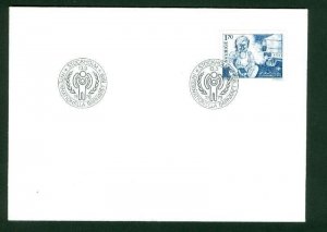 Sweden.  FDC 1979  International Year Of The Child. Engraver Martin  Morck