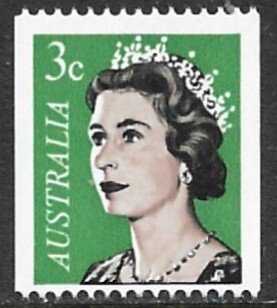 AUSTRALIA 1966-67 QE2 3c COIL SINGLE Portrait Issue Sc 418 MNH