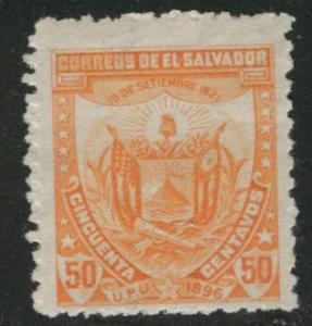 El Salvador Scott 156 MH* 1896 coat of arms CV $10