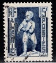 Algeria - #242 Child with Eagle  - Used