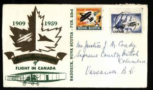 Canada #13761 - front only-Golden Anniversary of Flight sticker-Baddeck-22 VIII