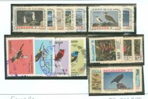 Ecuador #870-873/875/C527- Used Single (Flora) (Wildlife)