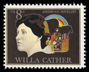 PCBstamps   US #1487 8c Arts - Willa Cather, MNH, (19)