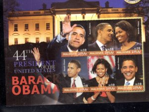 Maldives MNH S/S 2963 Barack Obama 44th President