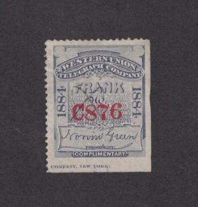 Scott 16T14 - US Telegraph Stamp. MH. NG.     #02 16T14b