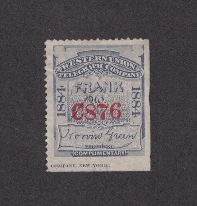 Scott 16T14 - US Telegraph Stamp. MH. NG.     #02 16T14b